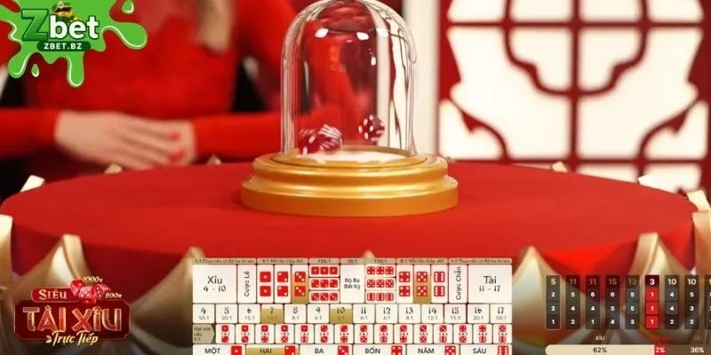 Live Casino ZBET Sicbo lắc xúc xắc đoán vận may