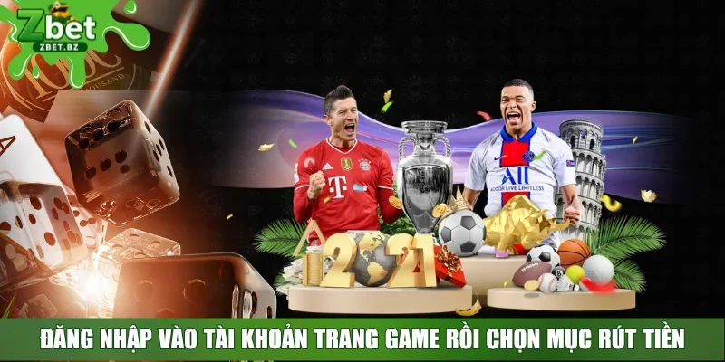 Đăng nhập vào tài khoản trang game rồi chọn mục rút tiền